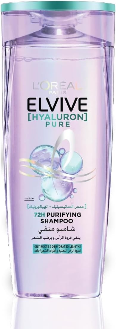 L’Oréal Paris Elvive Hyaluron Pure Purifying Shampoo for Oily Hair 600ML